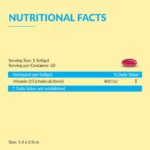 BBETTER Vitamin D3 Supplement for Immunity, Healthy Bones & Strong Muscles - 60 softgels of Vitamin D (Cholecalciferol) with the recommended daily dosage of 400IU - Image 5