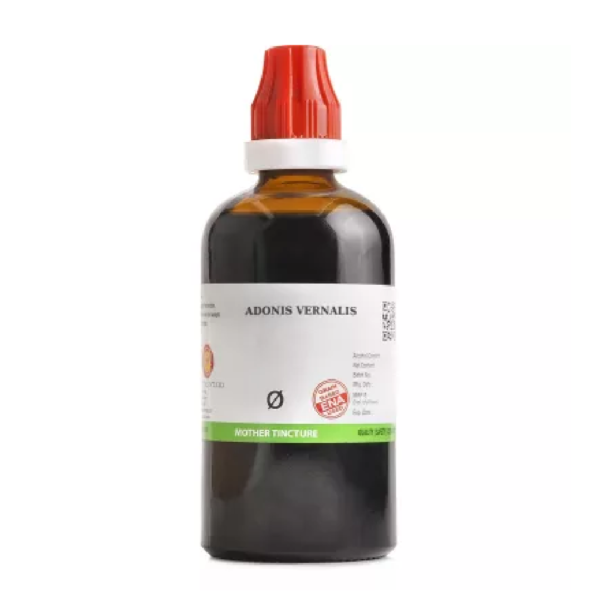 BJain Adonis Vernalis 1X (Q) Mother Tincture (100ml) For Headache, Swelling