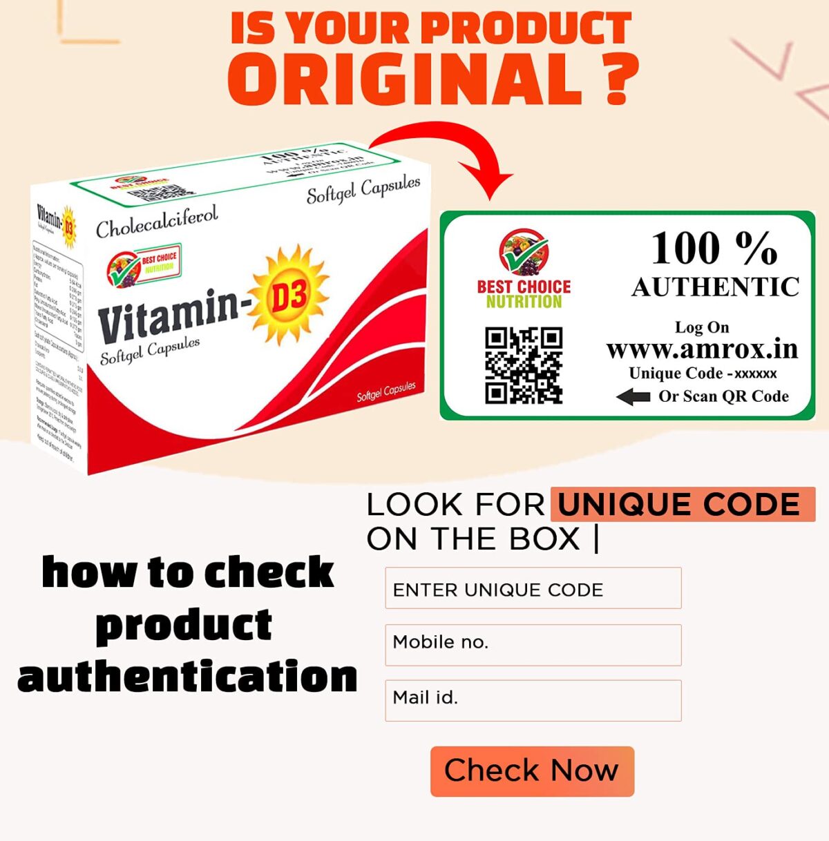 Best Choice Nutrition vitamin D3 (Vitamin D3-Cholecalciferol) One-A-Week For Strong Bones, Muscles, Immune System - Image 2