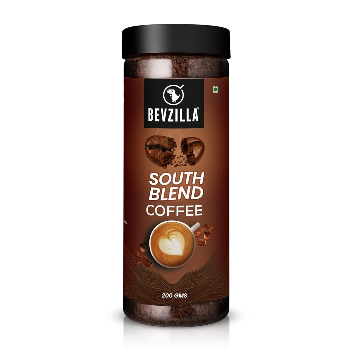 Bevzilla 200 Grams Xtra South Blend (Chicory + Coffee) Coffee Powder 1 Bevzilla 200 Grams Xtra South Blend Instant Coffee Powder |Premium Taste| Dark Roast| Strong Coffee| Filter Coffee| Ground Coffee| Chicory & Coffee - Image 1