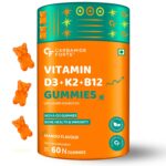 Carbamide Forte Vitamin D3 K2 B12 - Gummies for Women, Men & Kids - 60 Veg Gummies