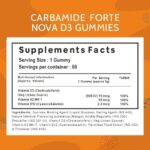Carbamide Forte Vitamin D3 K2 B12 - Gummies for Women, Men & Kids - 60 Veg Gummies - Image 2