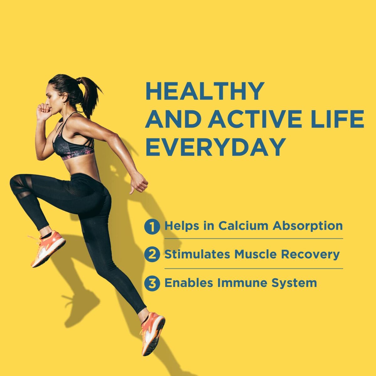 HealthKart HK Vitals Vitamin D3 (2000 IU), with Sunflower Oil, Promotes Calcium Absorption, Bone Health, Muscle Strength & Immunity, 60 Vitamin D Capsules - Image 5