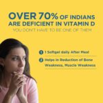 HealthKart HK Vitals Vitamin D3 (2000 IU), with Sunflower Oil, Promotes Calcium Absorption, Bone Health, Muscle Strength & Immunity, 60 Vitamin D Capsules - Image 6