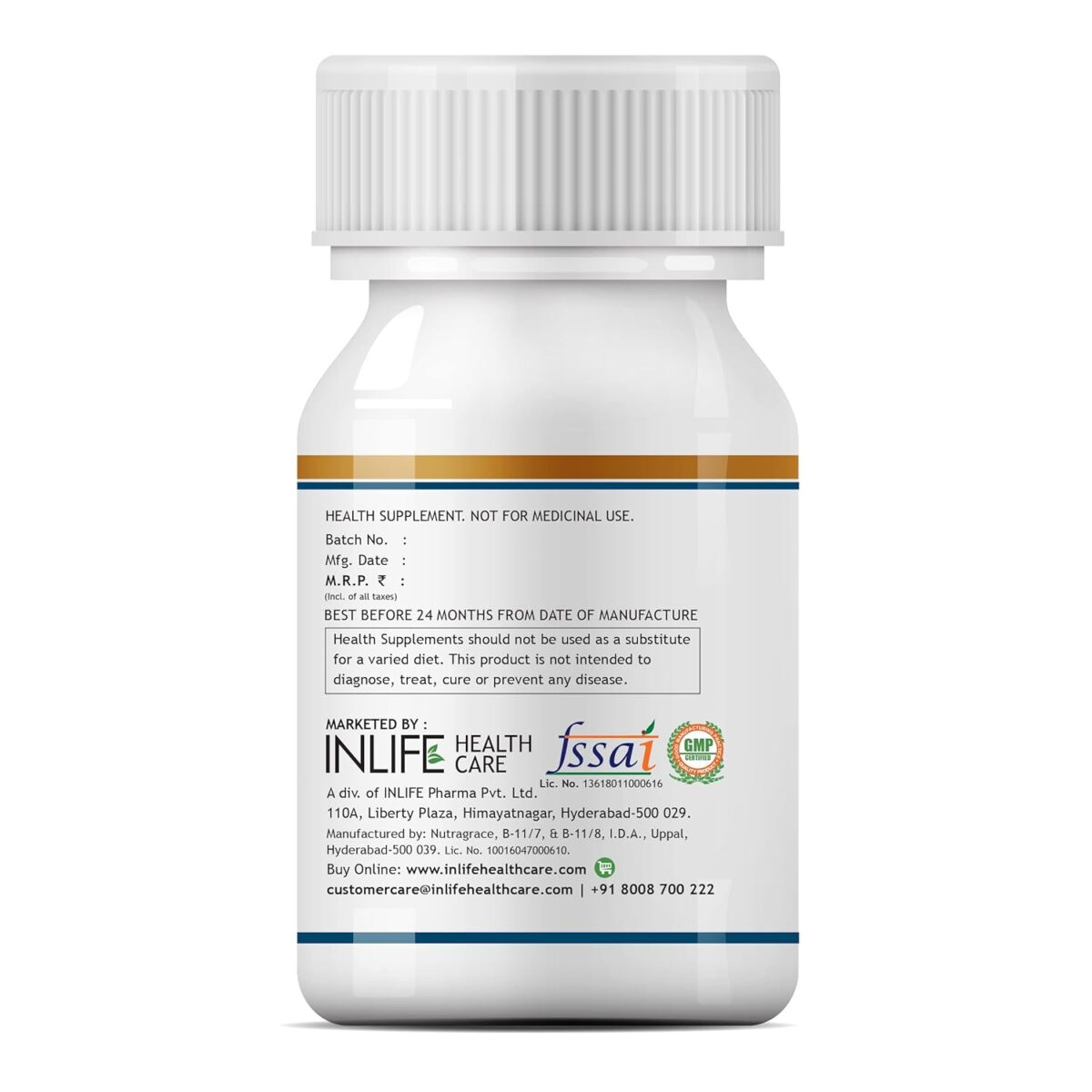 INLIFE Vitamin D3 Cholecalciferol Supplement with Coconut Oil for Better Absorption, For Men & Women, Immunity, Bone Health, Muscles - 60 Capsules - Image 3