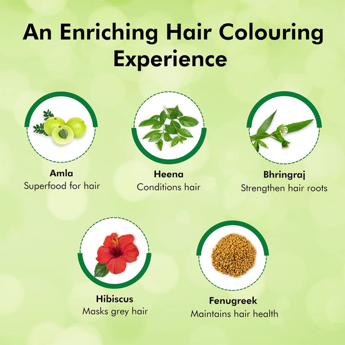 Indica Easy Do-It-Yourself Hair Color Shampoo Pump Pack with 5 Herbal Extracts and 100% Ammonia Free, Long Lasting Formula, 180 ML 5 Indica Easy Do-It-Yourself Hair Color Shampoo Pump Pack with 5 Herbal Extracts and 100% Ammonia Free, Long Lasting Formula, 180 ML - Natural Black Colour (Gloves Included) - Image 5