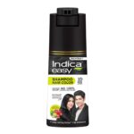 Indica Easy Do-It-Yourself Hair Color Shampoo Pump Pack with 5 Herbal Extracts and 100% Ammonia Free, Long Lasting Formula, 180 ML - Natural Black Colour (Gloves Included) - Image 6