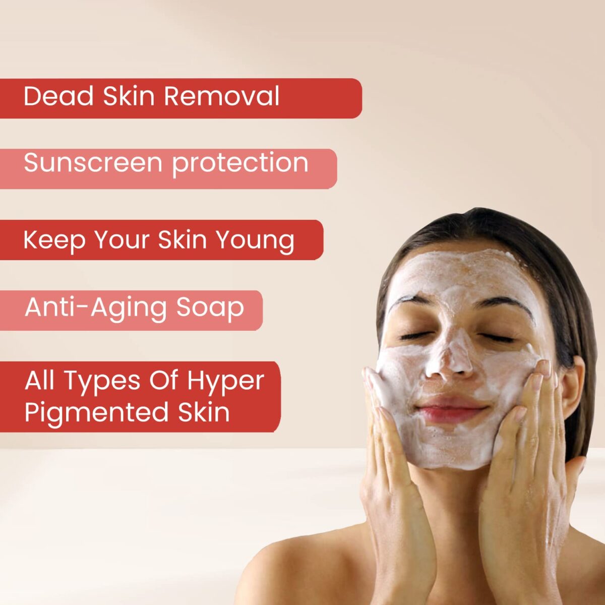 Kozicare Plus Skin Lightening Soap with Kojic Acid, Glutathione, Alpha Arbutin (75 gm x 3) - Image 4