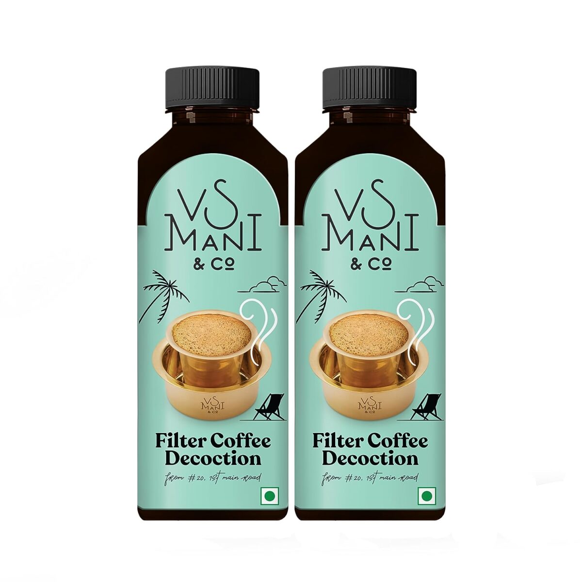 Arabica Dark Roast, Strong and Aromatic Instant Filter Coffee Liquid | Authentic South Indian Flavour | Pack of 2 x 220ml | 440 ml - Image 1