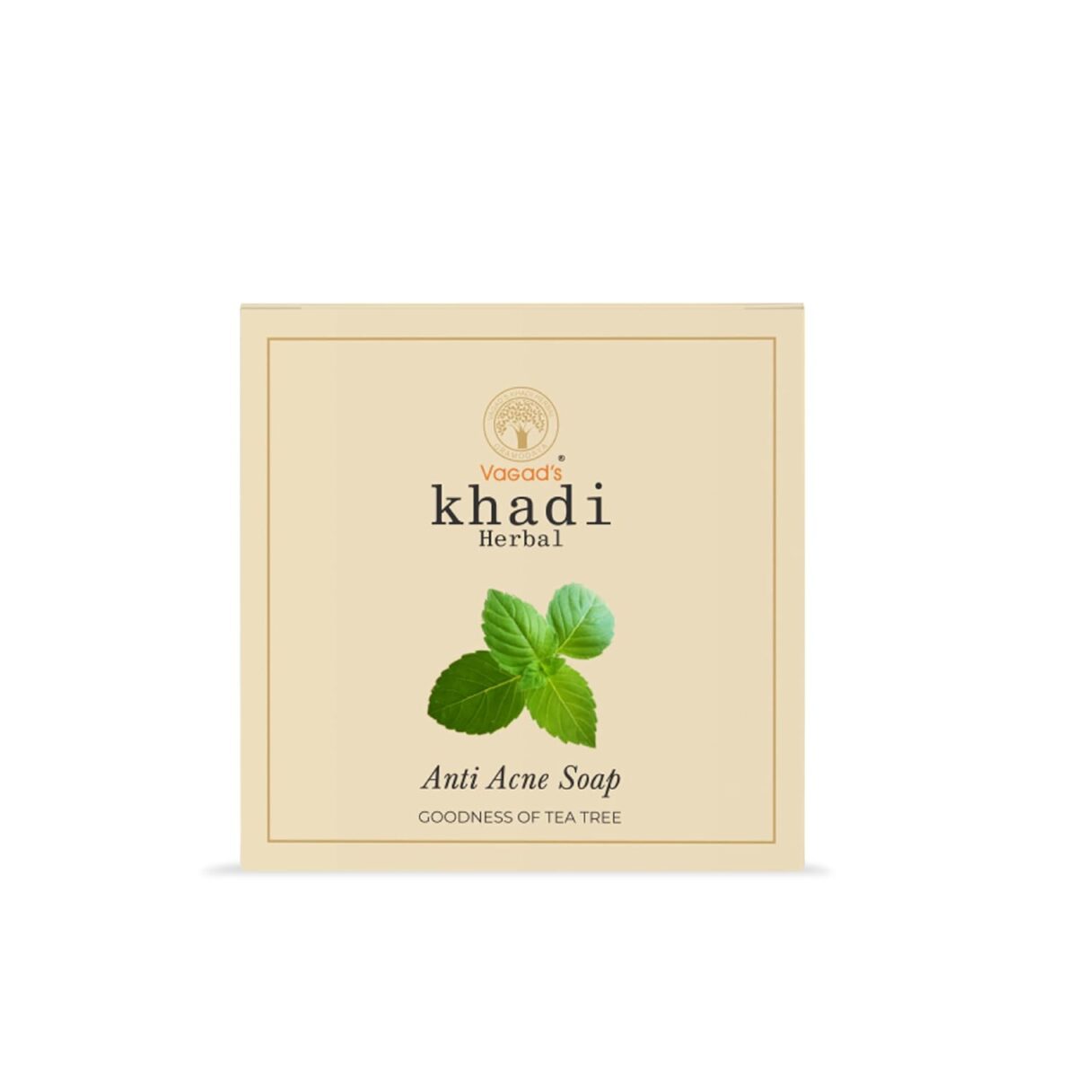 Vagad's Khadi Herbal Anti Acne Soap (100gm) For Acne, Anti-Fungal - Image 1