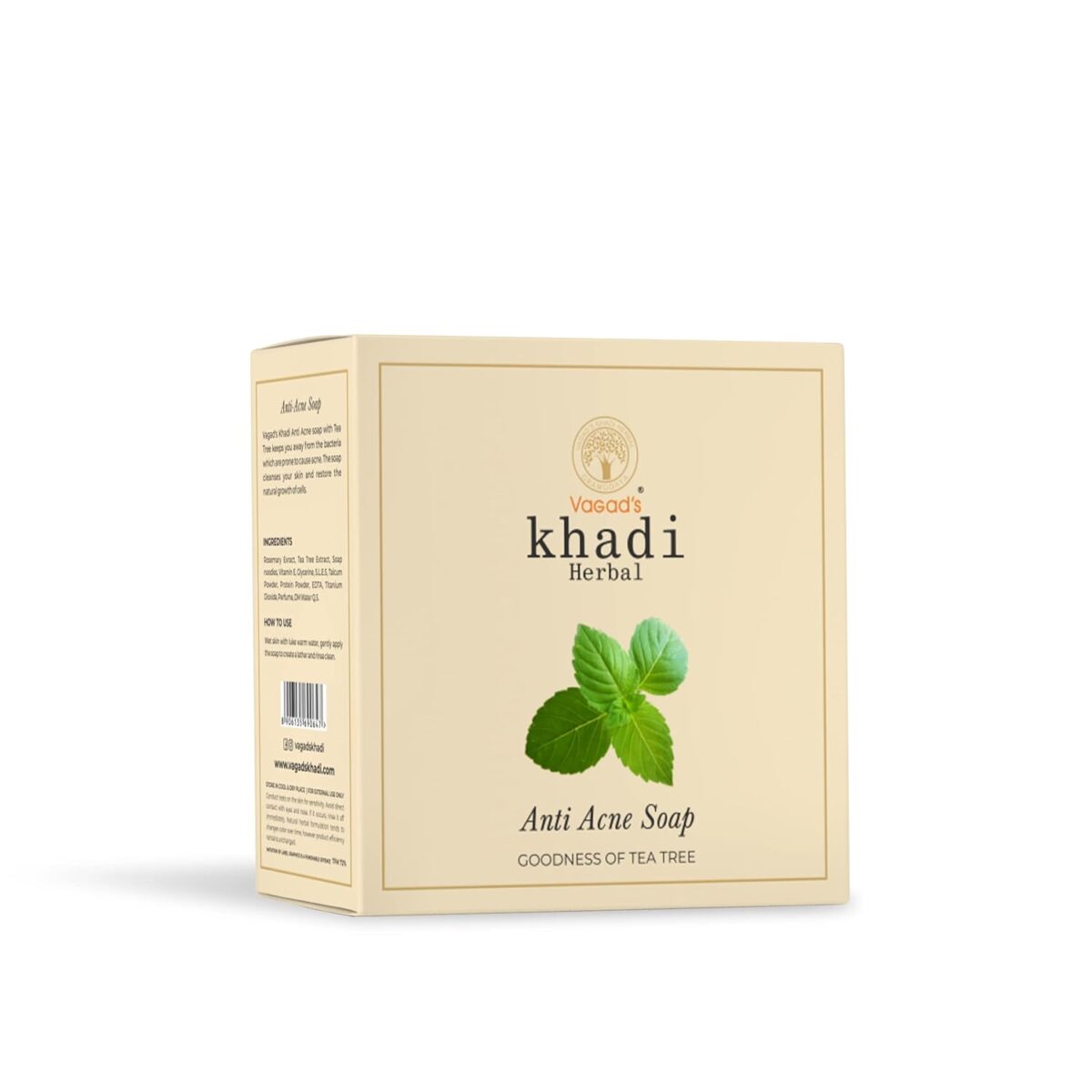 Vagad's Khadi Herbal Anti Acne Soap (100gm) For Acne, Anti-Fungal - Image 2
