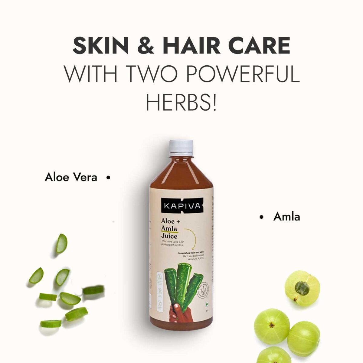 kapiva Aloe Vera Amla Juice 1L For Skin Care, Hair Care And Improves Immunity - Image 3