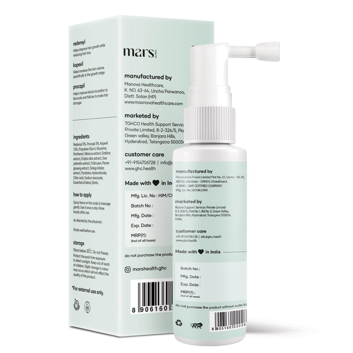 mars by GHC Advanced Hair Growth Vitalizer | Prevents Hair Fall, Promotes Hair Growth & Nourishes Hair Follicles | Powered With 3% Redensyl & Procapil | (60 Ml) - Image 8