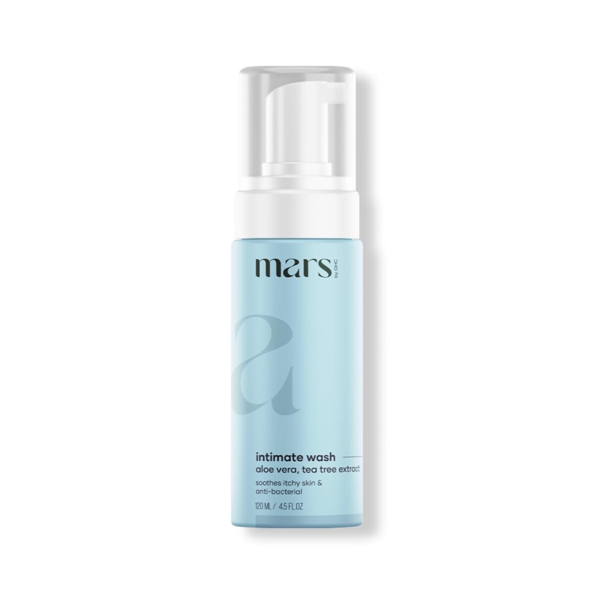 mars by GHC Natural Intimate Wash for Men | with Aloe Vera, Tea Tree Extract & Anti Bacterial ingredients | Liquid Wash Prevents Dryness, Itchiness, Bad Odour & Irritation | Balances pH| (120ml) - Image 2