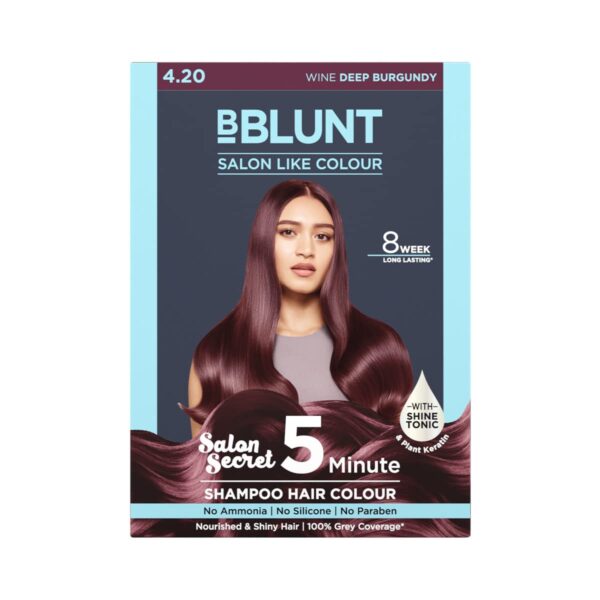 BBLUNT 5 Minute Shampoo Hair Colour For 100% Grey Coverage - 20ml X 5