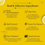 Perfora Awake Toothpaste | Active Freshness Cavity Prevention | Vitamin Enriched SLS & Fluoride Free Toothpastes | N-Ha For Teeth Remineralisation | Healthy Gums & Oral Care | Lemon Mint | 100 gm Pack of 2 - Image 5
