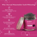 Perfora Charcoal Teeth Whitening Powder | Enamel Safe & Effective Teeth Whitener Solution Dental Kit| Stain Removal and Activated Charcoal Formula For Long Lasting Freshness | Watermelon Mint Flavour 50 gm - Image 3