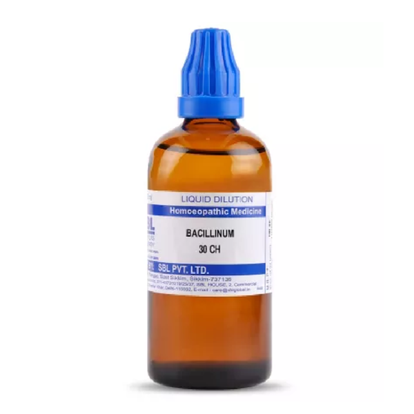 SBL Homeopathy Bacillinum Dilution (30ml / 100 ML) For Eczema, Cough
