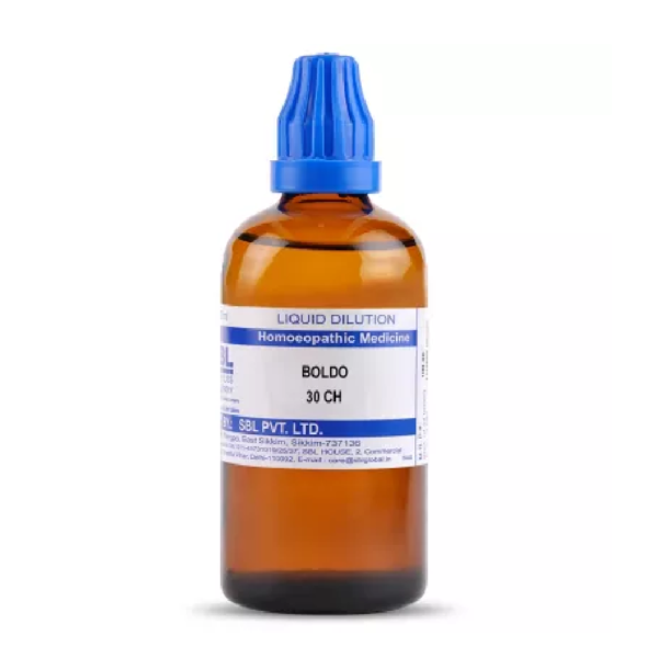 SBL Homeopathic Boldo Dilution (30 ML / 100 ML) For Constipation, Acidity