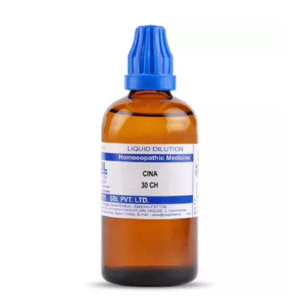 SBL Homeopathic Cina Dilution (30 ML / 100 ML) For Itching