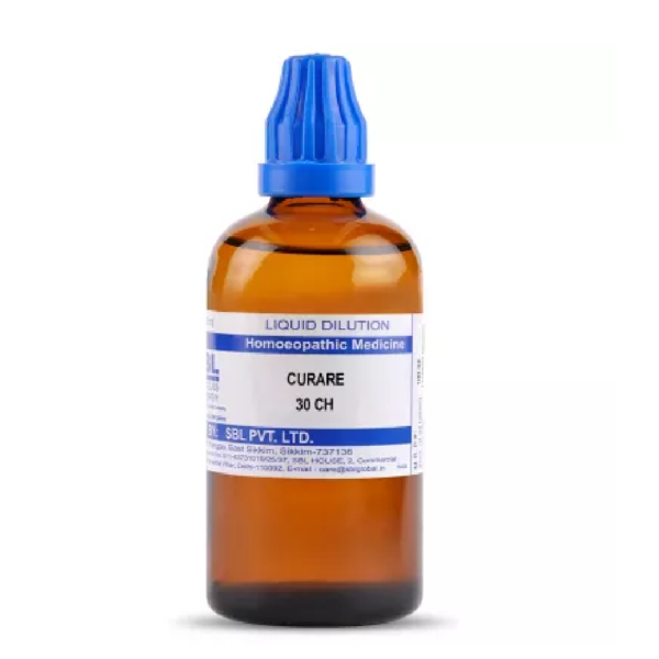 SBL Homeopathic Curare Dilution (30 ML / 100 ML) For Itching Eczema Headache