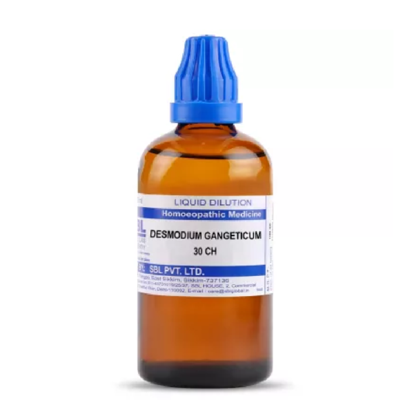 SBL Homeopathic Desmodium Gangeticum Dilution (30 ML / 100 ML) For Vomiting, Asthma, Diarrhea