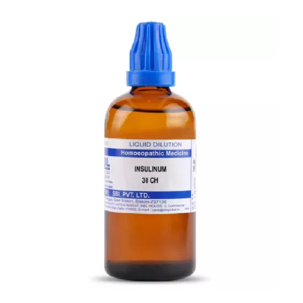 SBL Homeopathy Insulinum Dilution (30ml / 100 ML) For Blood Sugar Level