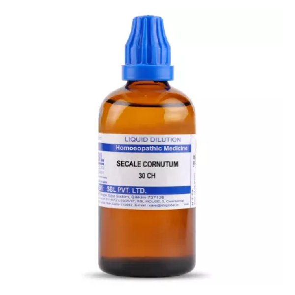 SBL Homeopathic Secale Cornutum Dilution (30 ML / 100 ML) For Vertigo, Anxiety
