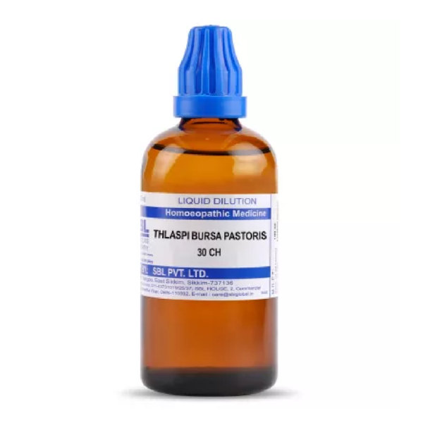 SBL Homeopathic Thlaspi Bursa Pastoris Dilution (30 ML / 100 ML) For Urinary Complaints