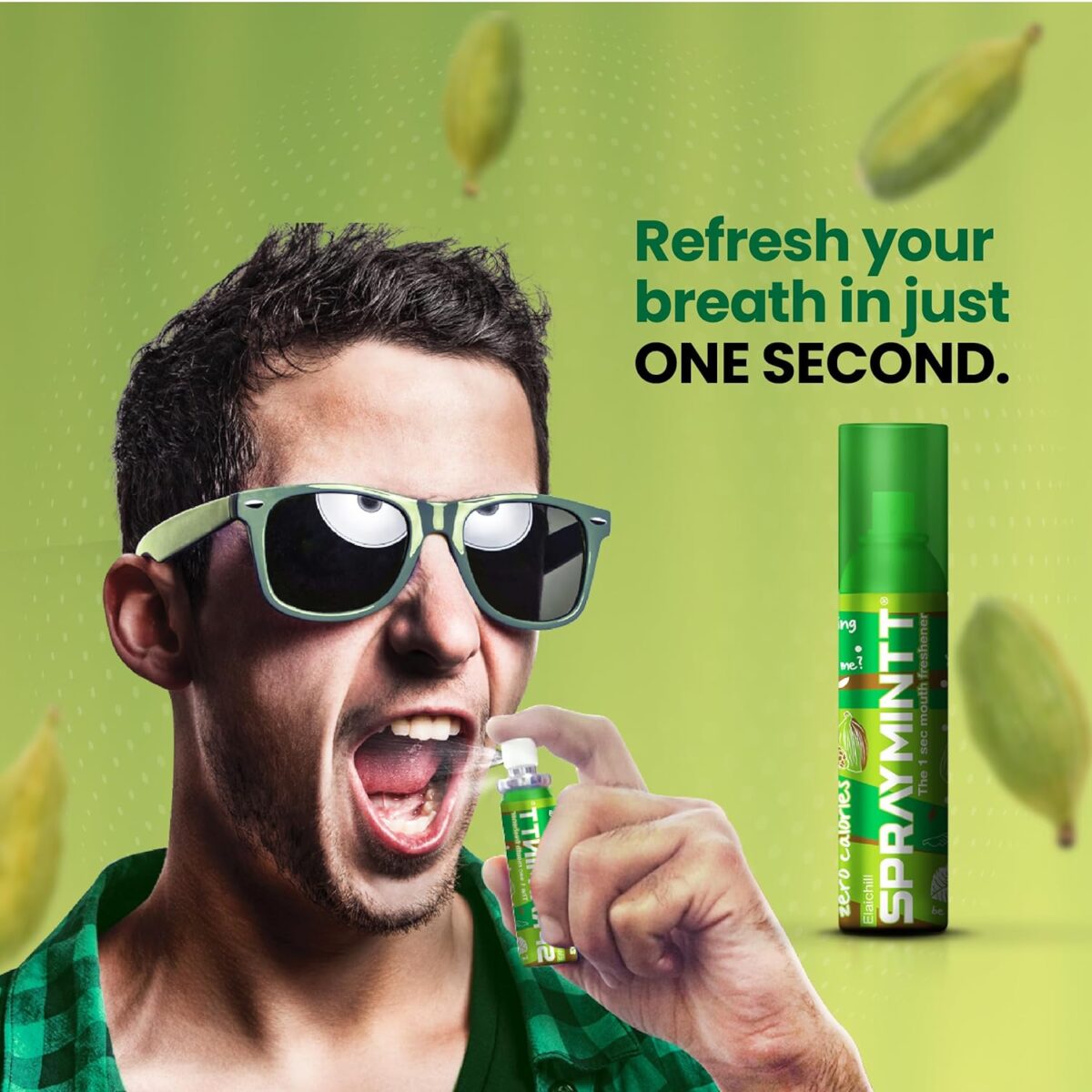 Spraymintt Mouth Freshener - Pack of 2 (Ice Mint- 15g) and Spraymint Mouth Freshener (Elaichi- 15g) - Image 3