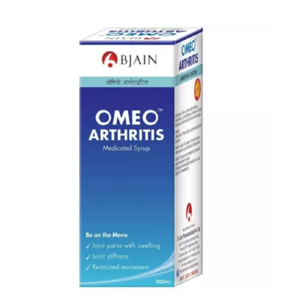 BJain Omeo Arthritis Syrup (500ml) For Back & Knee Pain, Swelling