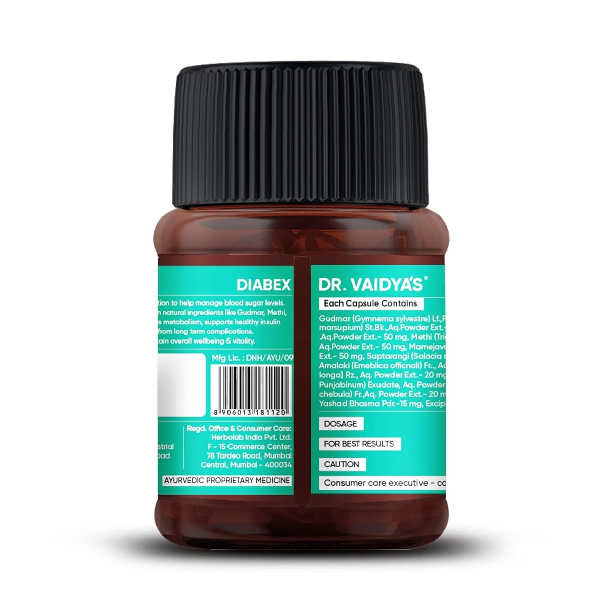 DR. VAIDYA'S Diabex Capsules Goodness of Methi, Karela and Neem (30 Capsules x 2) - Image 3