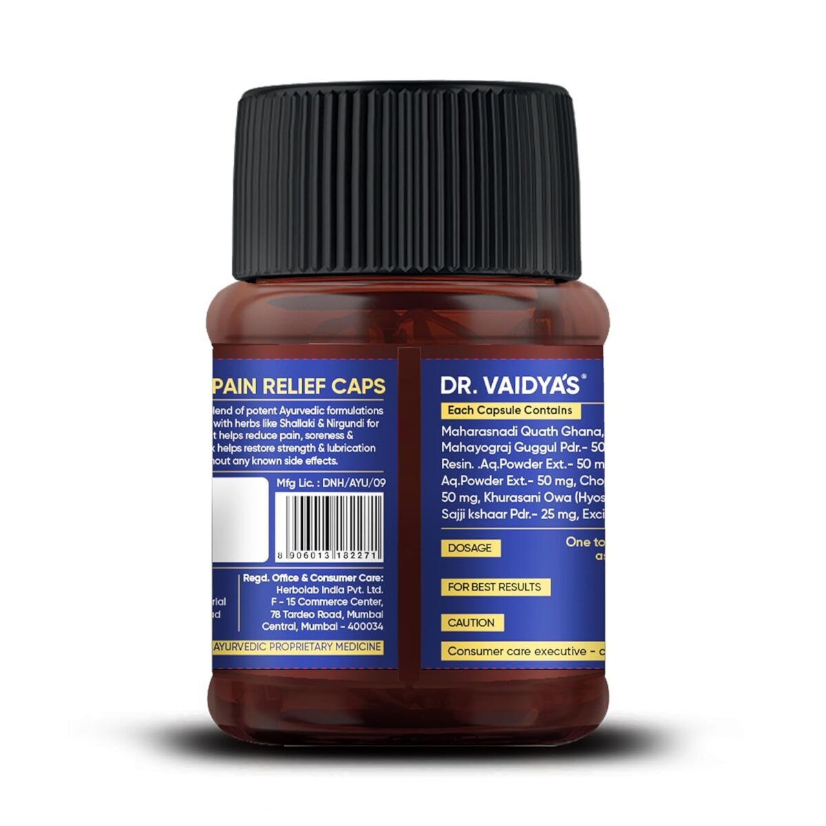 DR. VAIDYA'S Pain Relief Capsules Ayurvedic Medicine for Joint 30 Capsules - Image 2