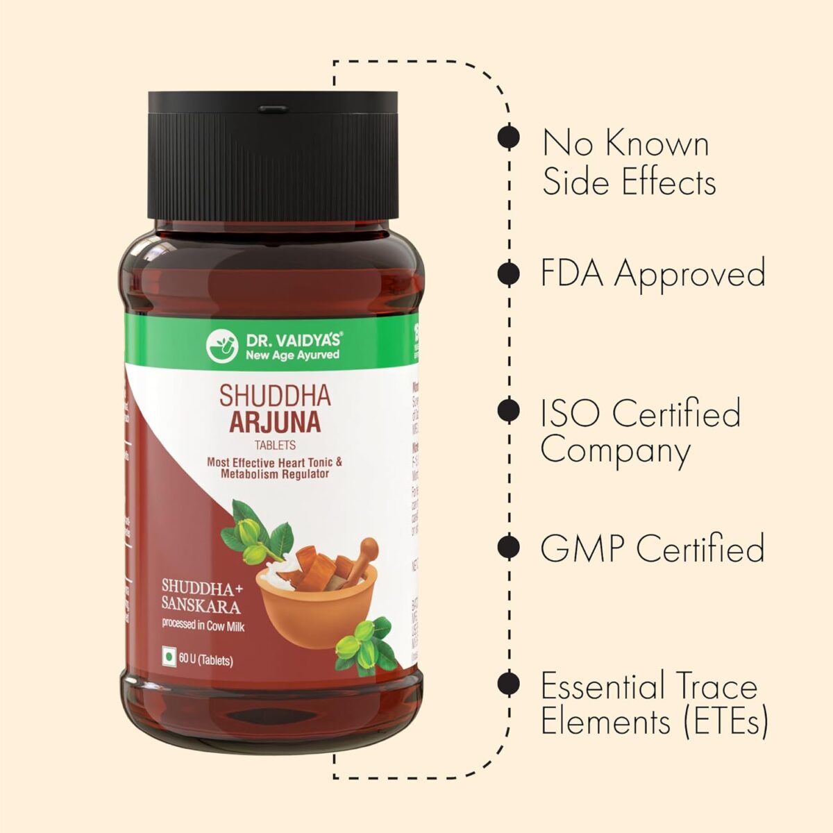 DR. VAIDYA'S Shuddha Arjuna | 60 Tablets - Image 5