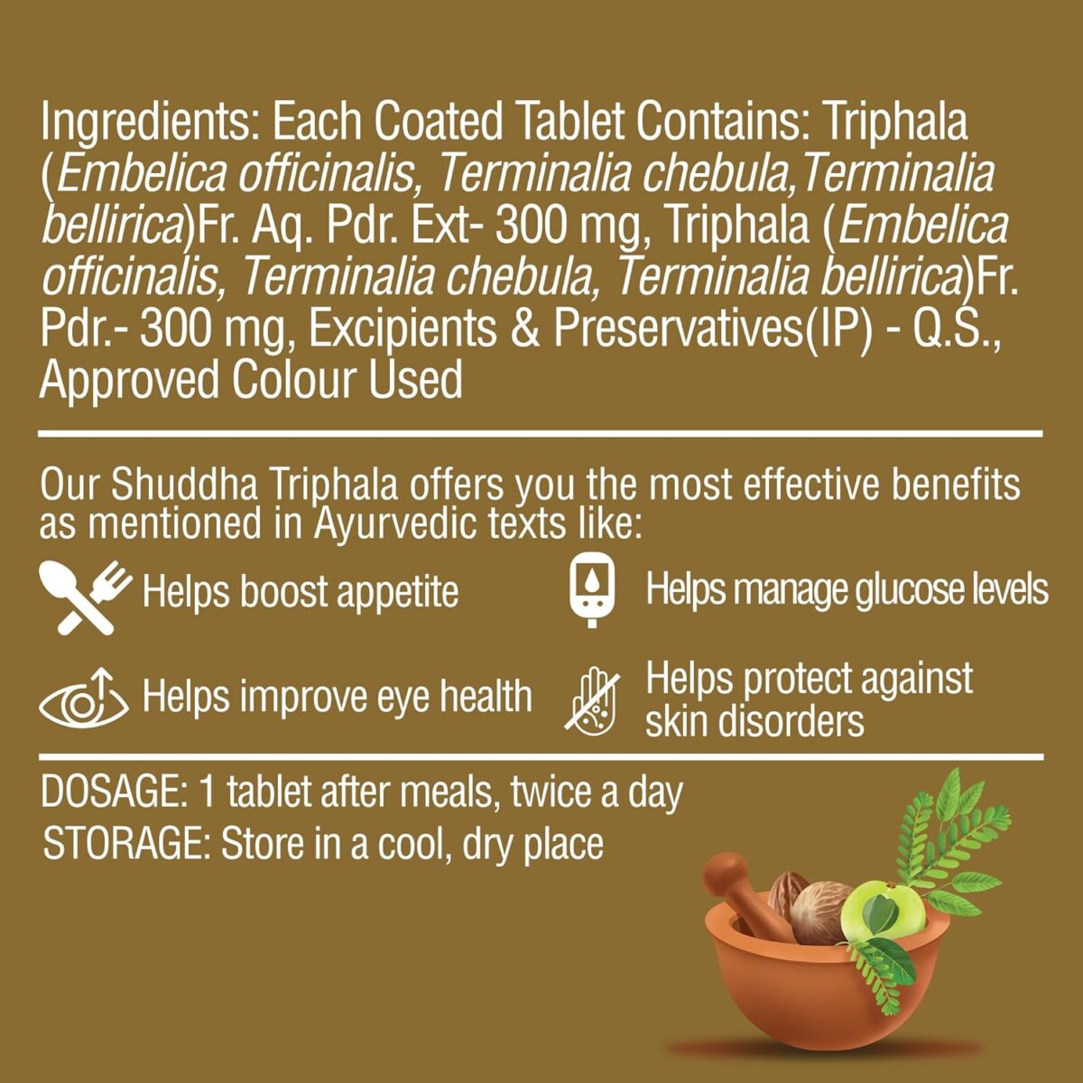 DR. VAIDYA'S Shuddha Triphala with Digestion Regulator & Antioxidant (60 Tablets) - Image 7