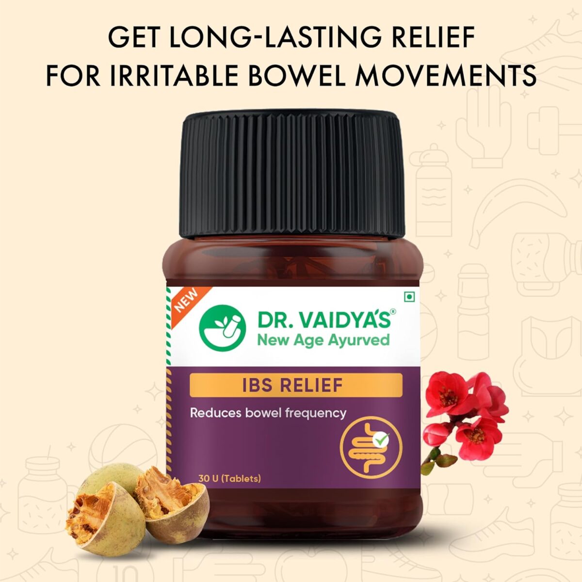 DR. VAIDYA'S new age ayurveda IBS Relief 30 Tablets x 2 - Image 3