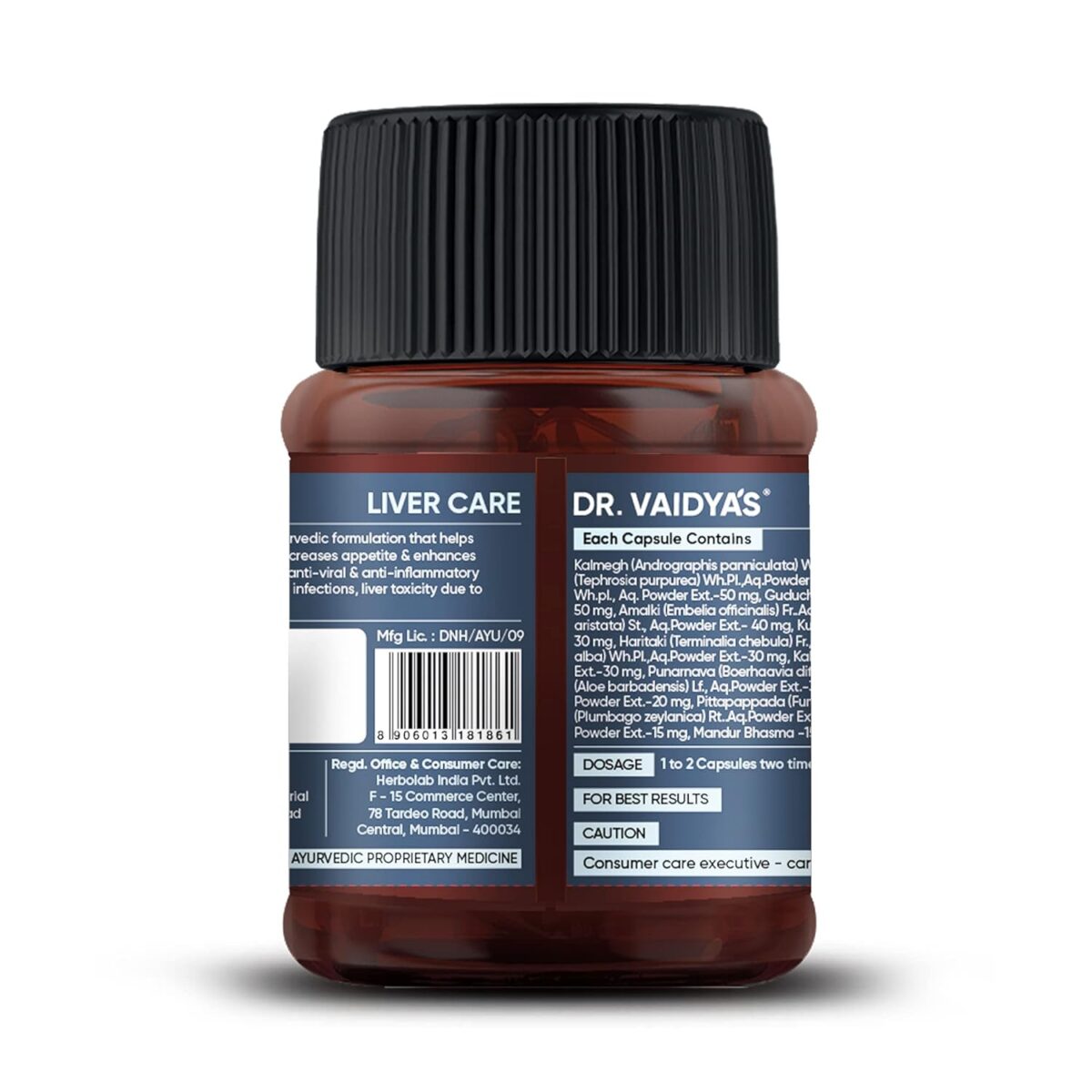"DR. VAIDYA'S new age ayurveda Liver Care – A Complete Liver Protector That Supports Liver Health And Helps With Fatty Liver Pack of 1 (30 Capsules) " - Image 2