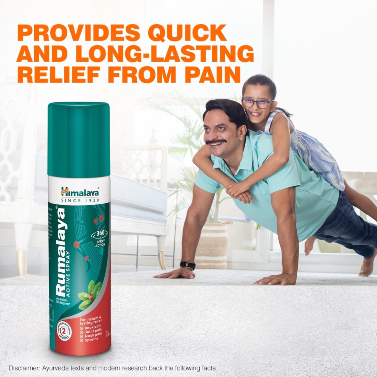Himalaya Rumalaya Spray|Quick&Long-Lasting Relief From Body Pain|Back Pain,Knee Pain,Joint Pain,Muscle Pain,Sprains|Ayurvedic|50G - Image 5