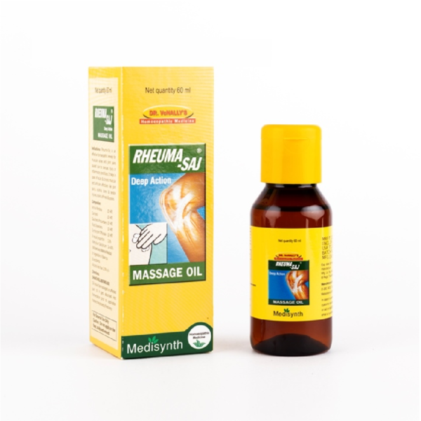 Medisynth Rheuma-Saj Massage Oil (120 ML) For Muscle Pain, Joint Pain
