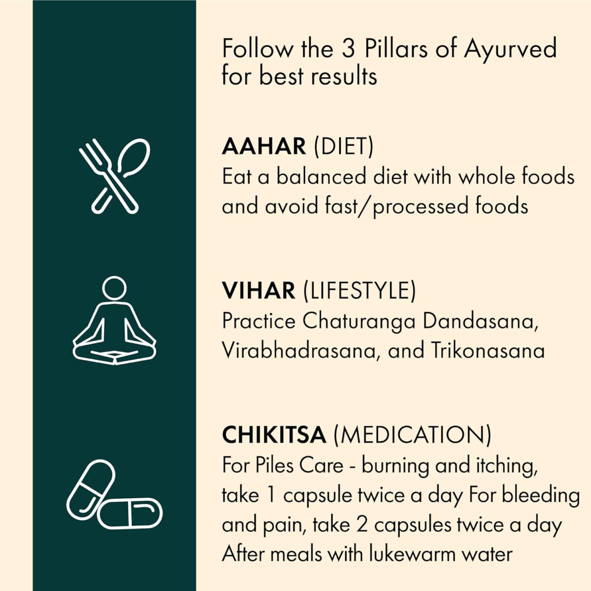 Pack of 2 Dr Vaidya's Piles Care Ayurvedic (30 Pills) - Image 6