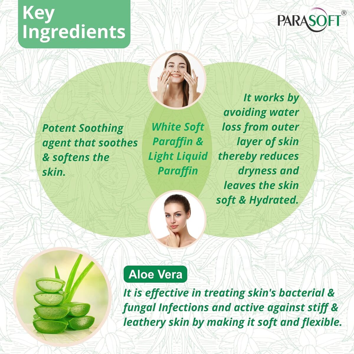Parasoft Cream for Dry & Dehydrated Skin Intense Moisturizer Nourishing Cold & Winter Cream with Goodness of Aloevera for both Men & Women, Non-Greasy Paraben Free-200 gm - Image 7