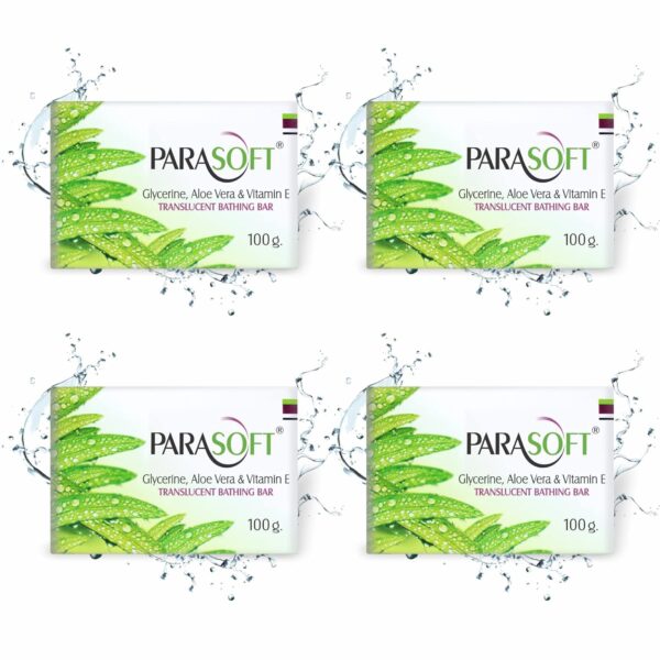 Pack of 4 Salve Pharma Parasoft Soap Dry Sensitive Skin Glycerine 100 gm