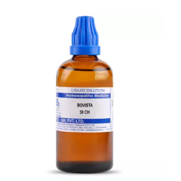 SBL Homeopathic Bovista Dilution (30 ML / 100 ML) For Eczema, Pimples