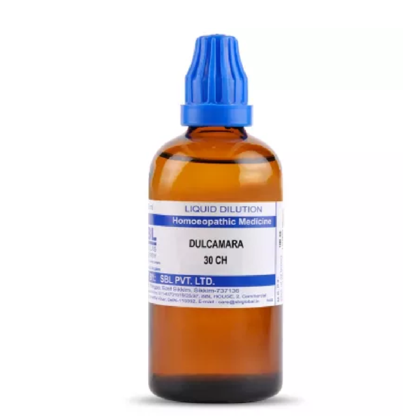 SBL Homeopathic Dulcamara (30 ML / 100 ML) For Joint Pains, Mouth Ulcers