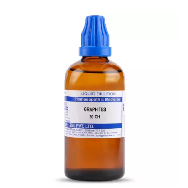 SBL Homeopathic Graphites Dilution (30 ML / 100 ML) For Swelling, Eczema