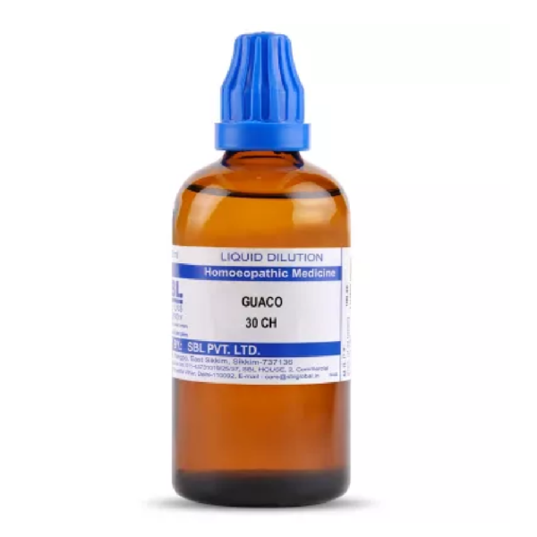 SBL Homeopathic Guaco Dilution (30 ML / 100 ML) For Back Pain, Diarrhoea