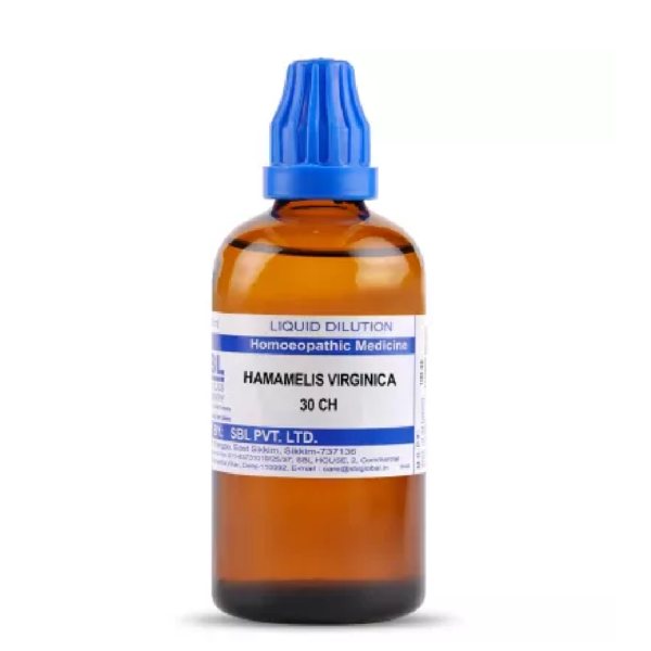 SBL Homeopathic Hamamelis Virginica Dilution (30 ML / 100 ML) For Composition Relieves Pain