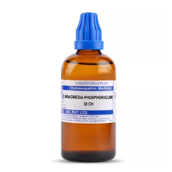 SBL Homeopathic Magnesia Phosphoricum Dilution (30 ML / 100 ML) For Muscular Pains, Headache, Toothache