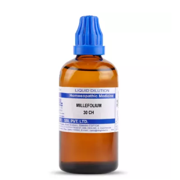 SBL Homeopathy Millefolium Dilution (30 ML / 100 ML) For Headache, Vertigo