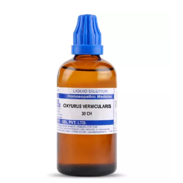 SBL Homeopathy Oxyurus Vermicularis Dilution (30 ML / 100 ML) For Itching